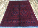 Afghan Rug Hand Knotted Oriental Rug Khal Mohammadi Afghan Area Rug 5'1X6'8