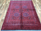 Afghan Rug Hand Knotted Oriental Rug Khal Mohammadi Afghan Area Rug 5'1X6'8