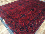 Afghan Rug Hand Knotted Oriental Rug Khal Mohammadi Afghan Area Rug 5'X6'1