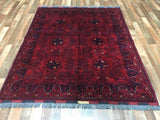 Afghan Rug Hand Knotted Oriental Rug Khal Mohammadi Afghan Area Rug 5'X6'1