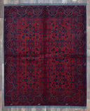 Afghan Rug Hand Knotted Oriental Rug Khal Mohammadi Afghan Area Rug 5'X6'6