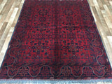 Afghan Rug Hand Knotted Oriental Rug Khal Mohammadi Afghan Area Rug 5'X6'6