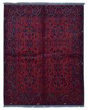 Afghan Rug Hand Knotted Oriental Rug Khal Mohammadi Afghan Area Rug 5'X6'6