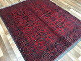 Afghan Rug Hand Knotted Oriental Rug Khal Mohammadi Afghan Area Rug 5'X6'6