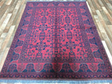Afghan Rug Hand Knotted Oriental Rug Khal Mohammadi Afghan Area Rug 5'X6'7