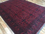 Afghan Rug Hand Knotted Oriental Rug Khal Mohammadi Afghan Area Rug 6'10X9'11