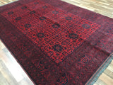 Afghan Rug Hand Knotted Oriental Rug Khal Mohammadi Afghan Area Rug 6'8X9'11