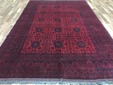 Afghan Rug Hand Knotted Oriental Rug Khal Mohammadi Afghan Area Rug 6'8X9'11