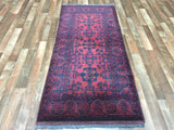 Afghan Rug Hand Knotted Oriental Rug Khal Mohammadi Afghan Rug 2'9X6'4
