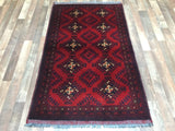 Afghan Rug Hand Knotted Oriental Rug Khal Mohammadi Afghan Rug 3'2X5'2