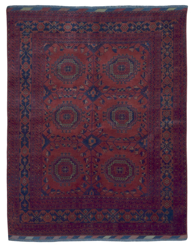 Afghan Rug Hand Knotted Oriental Rug Khal Mohammadi Afghan Rug 5'7X7'