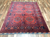 Afghan Rug Hand Knotted Oriental Rug Khal Mohammadi Afghan Rug 5'7X7'