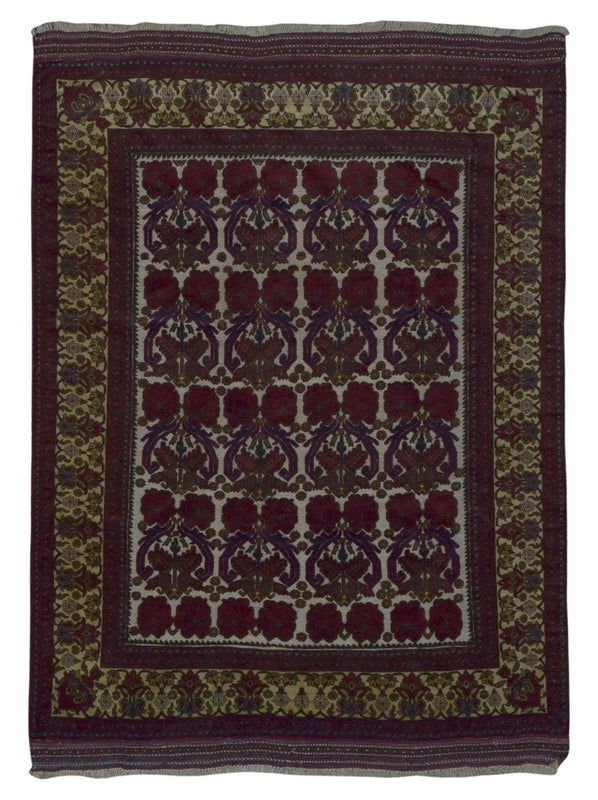Afghan Rug Hand Knotted Oriental Rug Khal Mohammadi Afghan Rug 6'6X9'