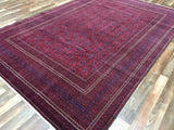 Afghan Rug Hand Knotted Oriental Rug Khal Mohammadi Afghan Rug 6'7X9'7