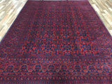 Afghan Rug Hand Knotted Oriental Rug Khal Mohammadi Afghan Rug 6'8X9'3