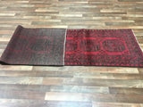 Afghan Rug Hand Knotted Oriental Rug Khal Mohammadi Afghan Runner Rug 2'7X9'2