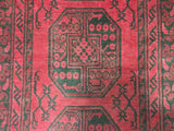 Afghan Rug Hand Knotted Oriental Rug Khal Mohammadi Afghan Runner Rug 2'7X9'2
