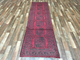Afghan Rug Hand Knotted Oriental Rug Khal Mohammadi Afghan Runner Rug 2'7X9'2