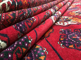 Afghan Rug Hand Knotted Oriental Rug Turkman Bukhara Afghan Area Rug 8'X12'