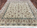 China Hand Knotted Oriental Rug Large Fine Kashan Oriental Rug 8'X9'6