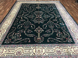 China Hand Knotted Oriental Rug Large Very Fine Oriental Tabriz Rug 9'x12'