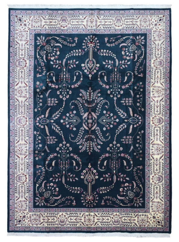 China Hand Knotted Oriental Rug Large Very Fine Oriental Tabriz Rug 9'x12'