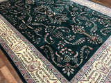 China Hand Knotted Oriental Rug Large Very Fine Oriental Tabriz Rug 9'x12'