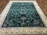 China Hand Knotted Oriental Rug Large Very Fine Oriental Tabriz Rug 9'x12'