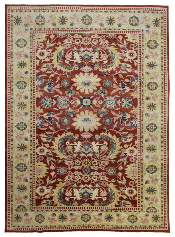 Egypt Hand Knotted Oriental Rug Egyptian Peshawar Oriental Area Rug 8'8 x 11'11