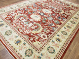 Egypt Hand Knotted Oriental Rug Egyptian Peshawar Oriental Area Rug 8'8 x 11'11