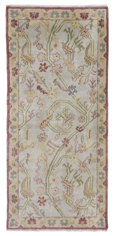 Egypt Hand Knotted Oriental Rug Fine Modern Oriental Runner 3'x6'9
