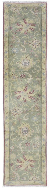 Egypt Hand Knotted Oriental Rug Fine Oriental Peshawar Runner 2'7X12'6