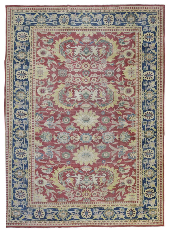 Egypt Hand Knotted Oriental Rug Fine Oriental Serapi Rug 8'10X11'10