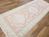 Egypt Hand Knotted Oriental Rug Fine Oushak Oriental Runner 4'1X10'3