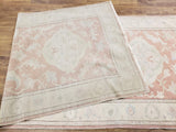Egypt Hand Knotted Oriental Rug Fine Oushak Oriental Runner 4'1X10'3