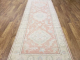 Egypt Hand Knotted Oriental Rug Fine Oushak Oriental Runner 4'1X10'3