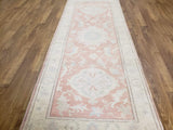 Egypt Hand Knotted Oriental Rug Fine Oushak Oriental Runner 4'1X10'3