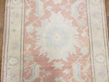 Egypt Hand Knotted Oriental Rug Fine Oushak Oriental Runner 4'1X10'3
