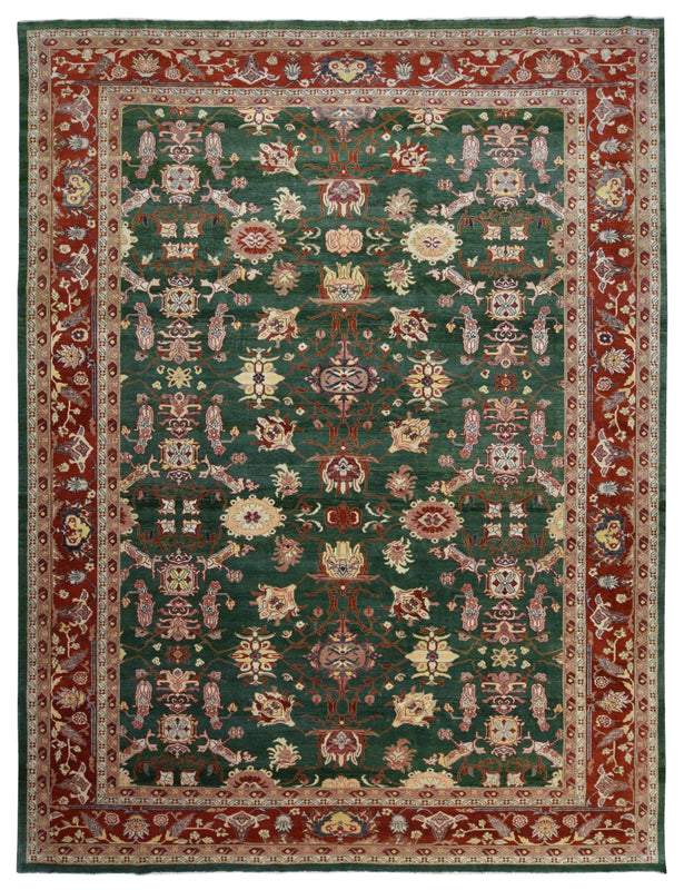 Egypt Hand Knotted Oriental Rug Fine Peshawar Area Rug 11'1X14'1