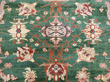 Egypt Hand Knotted Oriental Rug Fine Peshawar Area Rug 11'1X14'1