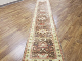 Egypt Hand Knotted Oriental Rug Fine Peshawar Long Oriental Runner 2'7x13'6