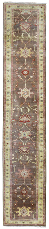 Egypt Hand Knotted Oriental Rug Fine Peshawar Long Oriental Runner 2'7x13'6