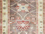 Egypt Hand Knotted Oriental Rug Fine Peshawar Long Oriental Runner 2'7x13'6