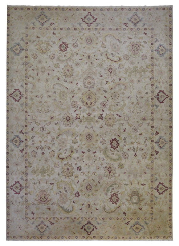 Egypt Hand Knotted Oriental Rug Fine Peshawar Oriental Area Rug 10'2X13'4
