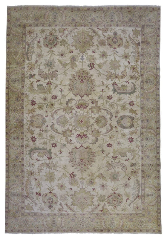 Egypt Hand Knotted Oriental Rug Fine Peshawar Oriental Area Rug 10'2X13'7