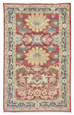 Egypt Hand Knotted Oriental Rug Fine Peshawar Oriental Area Rug 3'11X6'1