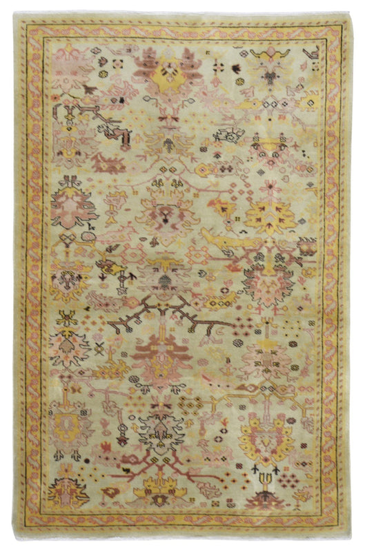 Egypt Hand Knotted Oriental Rug Fine Peshawar Oriental Area Rug 3'11X6'4