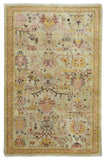 Egypt Hand Knotted Oriental Rug Fine Peshawar Oriental Area Rug 3'11X6'4