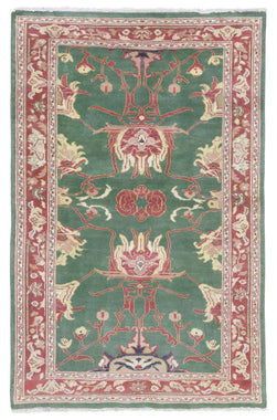 Egypt Hand Knotted Oriental Rug Fine Peshawar Oriental Area Rug 3'1X5'1