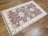 Egypt Hand Knotted Oriental Rug Fine Peshawar Oriental Area Rug 3'5X5'2